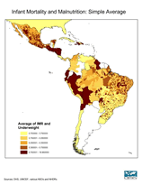 Download IMR and Underweight Average Latin America Map Below
