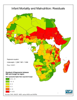 Download IMR and Underweight Residuals Africa Map Below