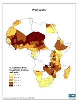 Download Percent Children In Households Drinking Well Water Map Below