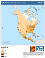 Download Population Density 2000 North America Map Below