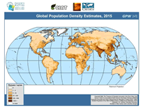 Download Population Density 2015 World Map Below