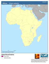 Download Urban Extents Africa Map Below