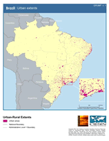 Download Urban Extents Brazil Map Below