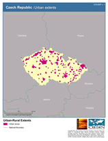 Download Urban Extents Czech Republic Map Below