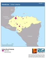 Download Urban Extents Honduras Map Below