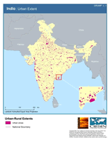 Download Urban Extents India Map Below