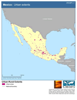 Download Urban Extents Mexico Map Below