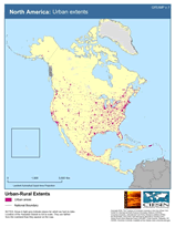 Download Urban Extents North America Map Below