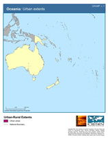 Download Urban Extents Oceania Map Below