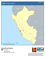Download Urban Extents Peru Map Below