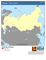 Download Urban Extents Russia Map Below