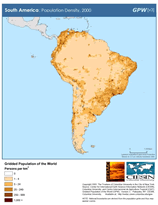 Download Urban Extents South America Map Below