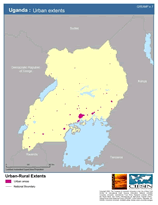 Download Urban Extents Uganda Map Below