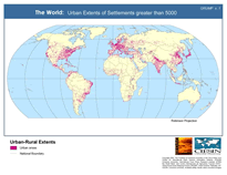 Download Urban Extents World Map Below