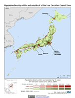Download Japan 10m LECZ and population density Map Below