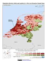 Download The Netherlands 10m LECZ and population density Map Below