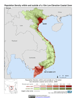 Download Vietnam 10m LECZ and population density Map Below