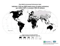 Download CO2 per GDP Indicator Map Below