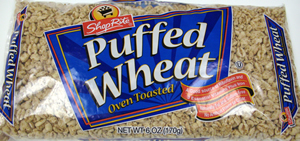 Label from Shop Rite Puffed Wheat