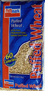 Label from Pathmark Puffed Wheat