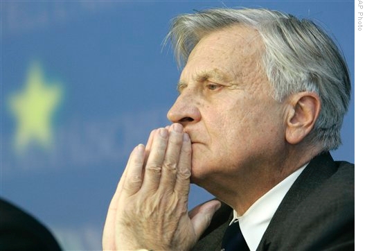European Central Bank President Jean-Claude Trichet at the Luxembourg summit, 06 Oct 2008