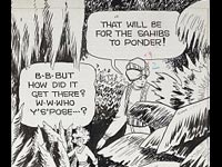 Little Orphan Annie. "Yes, small princess! It is indeed the torn shred of a parachute! Let us leave here in silence!" 