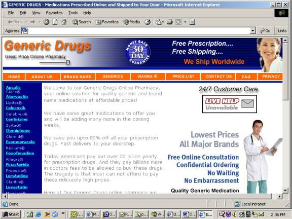 Generic Drugs Online Pharmacy Website