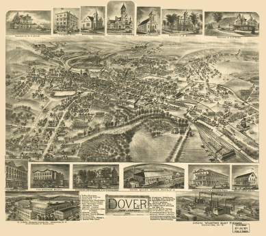 1903 Map of Dover, New Jersey