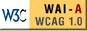 Level A conformance icon, W3C-WAI Web Content Accessibility Guidelines 1.0