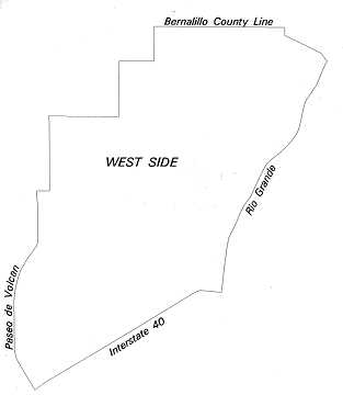 Map of the Nothwest Mesa