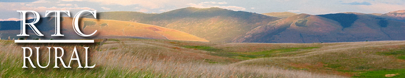 picture of rural montana with the RTC logo