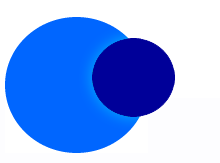 graphic of two overlapping circles