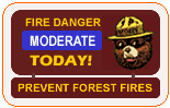 [GRAPHIC: Fire Danger MODERATE Today!]