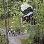 Bath house at Blue Heron Mining Community