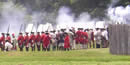 Over 100 re-enactors participated in the tactical demonstrations of the battle during the 250th anniversary of the battle.