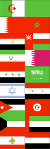 Country Flags of the Middle East