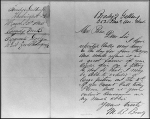 letter from Mathew Brady to Abraham Lincoln