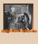 Mr. Metzendorf, Jewish poultry farmer of Ledyard, Connecticut, picking turkeys to get them ready for Thanksgiving market. (1940 Nov.)