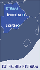 CDC Trial Sites in Botswana