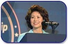 Secretary Elaine L. Chao welcomes women business owners to the conference.