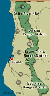 Six Rivers National Forest Map