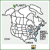 Distribution of Chenopodium berlandieri Moq. var. macrocalycium (Aellen) Cronquist. . 