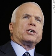 Republican presidential candidate, Sen. John McCain addresses supporters in Colorado Springs, Colorado, 06 Sep 2008  