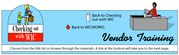 checking out with wic logo-