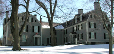 Back of the Old House in the snow