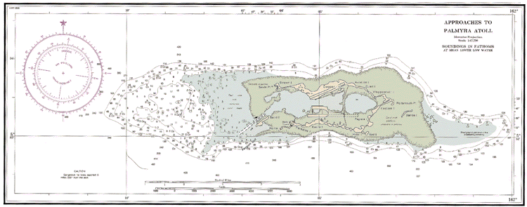 Nautical Chart of Palmyra Atoll