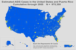 Estimated AIDS Cases in the United States and Puerto Rico Cumulative through 2005 N = 975,350