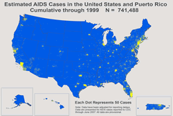 Estimated AIDS Cases in the United States and Puerto Rico Cumulative through 1999 N = 741,488
