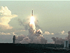 Liftoff of the Delta II Heavy rocket.