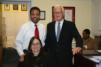 Congressman Jackson with Marca Bristo and Dr. Henry Betts